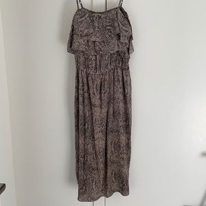 Rebecca Taylor snakeskin print dress fits XS-S